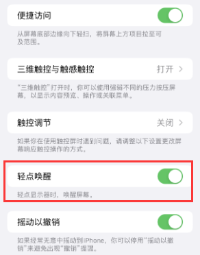 崇仁苹果授权维修站分享iPhone轻点无法唤醒怎么办 