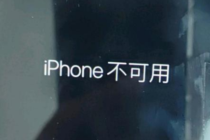 崇仁苹果服务网点分享锁屏界面显示“iPhone 不可用”如何解决 