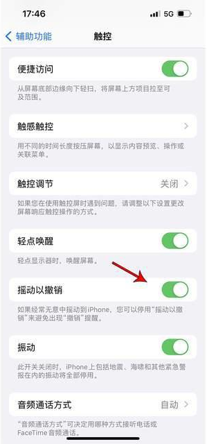 崇仁苹果手机维修分享iPhone手机如何设置摇一摇删除文字 
