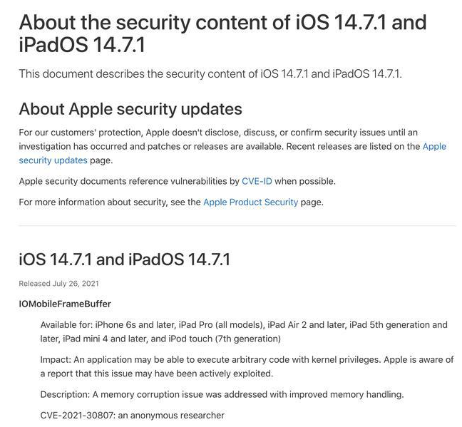 崇仁苹果手机维修分享iOS 14.7.1 正式版更新内容及升级方法 